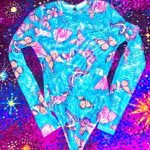 🦋💚Butterfly Mesh Leotard💚🦋